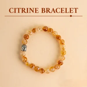 Citrine Bracelet with Charm