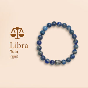 Libra Lapis Lazuli Bracelet with Charm