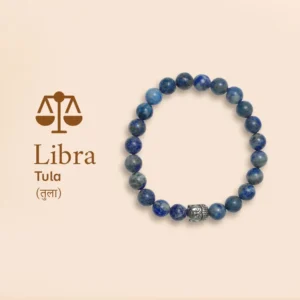 Libra (Tula Rashi) Lapis Lazuli Bracelet with Charm