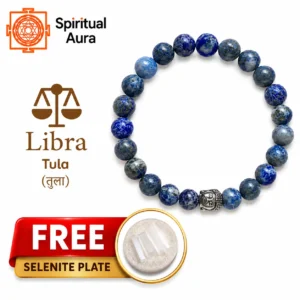 Libra (Tula Rashi) Lapis Lazuli Bracelet with Charm