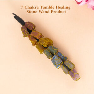 7 Chakra Tumble Healing Stone Wand