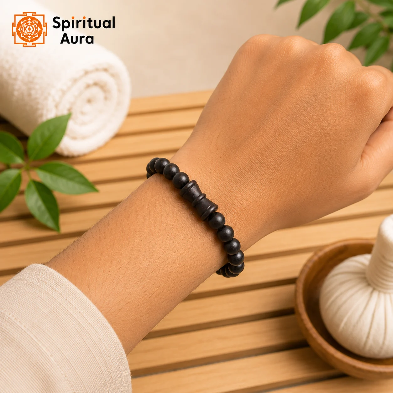 Karungali Malai Damru Bracelet with Govt. Certification - Image 3
