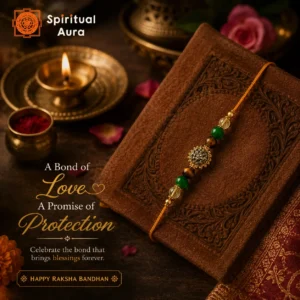 Money Magnet Rakhi with Pyrite Stone